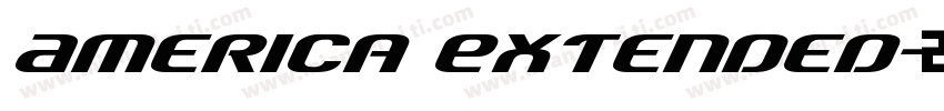 America Extended字体转换